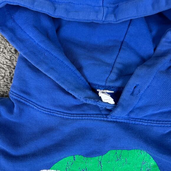 Rainforest Cafe Hoodie Mens 2XL Blue Green Orlando Pullover Sweatshirt - Picture 5 of 12
